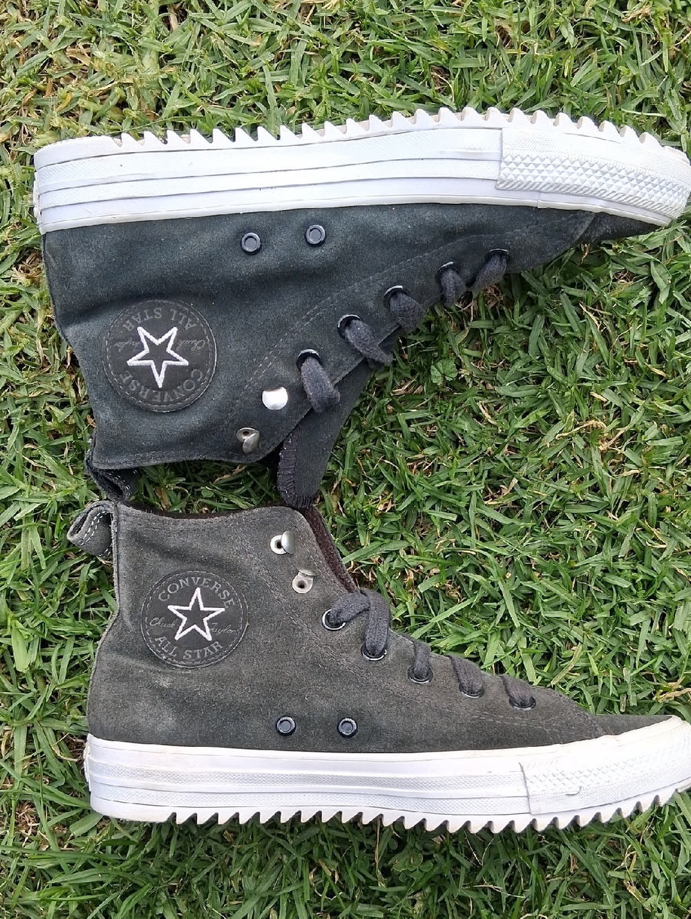 Converse Charcoal High-Top Sneakers - Picture 7 of 11